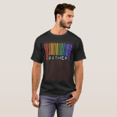 T-shirt Gaymer Gay Pride Flag Barcode Video Games Nerd Gam (Devant entier)