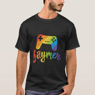 T-shirt Gaymer Lgbt Rainbow Pride Parade Marche Rallye Gam