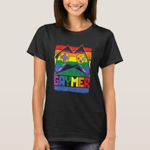 T-shirt Gaymer Lgbtq Gay Flag Prith Mois Gamer Gaming Gay