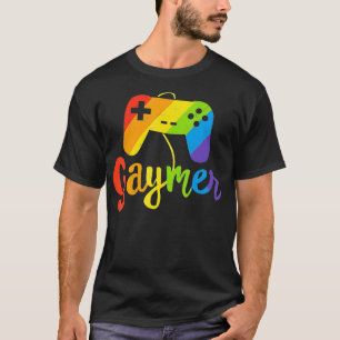 T-shirt Gaymer LGBTQ Gay pride Mois Gamer Gaming Cadeau