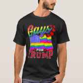 T-shirt Gays For Trump LGBTQ Supporter Patriotic USA Ameri (Devant)