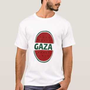 T-shirt Gaza, couleurs pastèques, solidarité palestine,