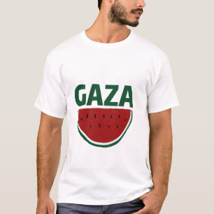 T-shirt Gaza, couleurs pastèques, solidarité palestinienne