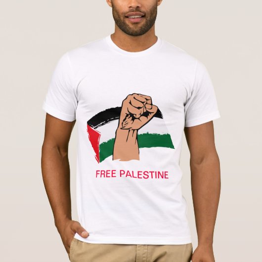 T-shirt Gaza libre libèrent la Palestine (Devant)