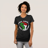 T-shirt gaza libre palestine (Devant entier)