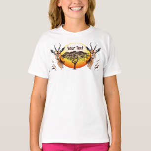 T-shirt Gazelle Antelope africaine animal sauvage