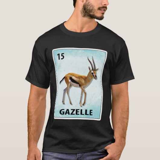 T-shirt Gazelle Mexican Cards (Devant)