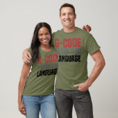 T-shirt GCode est ma langue seconde impression 3D CNC (Unisexe)