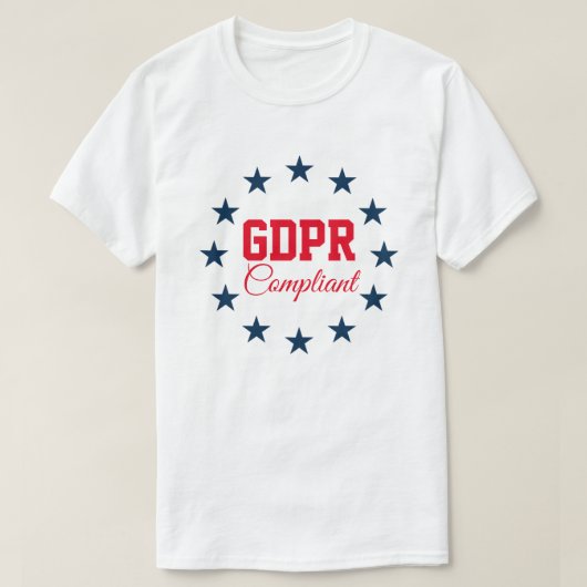 T-shirt GDPR conforme (Design devant)