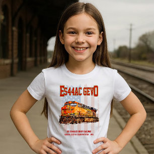 T-shirt GE ES44AC GEVO Locomotive et drapeau américain