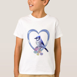 T-shirt Geai bleu au coeur