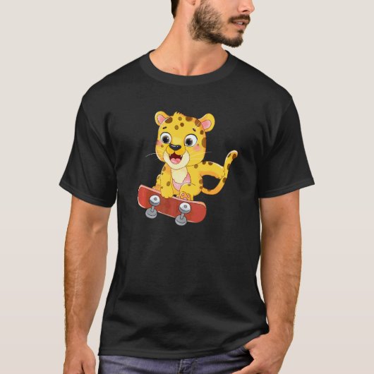 T-shirt Géant de la glace Guépard Mignon Chat pour Guépard (Devant)