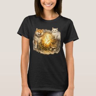 T-shirt Géante Graine Lumineuse Protégée par des Chiens et