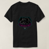 T-shirt ° GEAR EN MÉTAL SOLID ° Chiens en diamant Neon Log (Design devant)