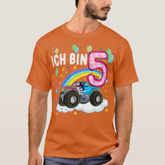 T-shirt Geburtstag 5 Jahre Monster Camion