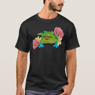 T-shirt Gecko avec fleurs
