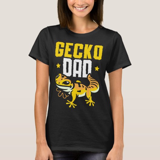 T-shirt Gecko Dad Reptile Leopard Gecko Lizard (Devant)