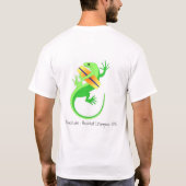 T-shirt Gecko de Wakeboarding (Dos)