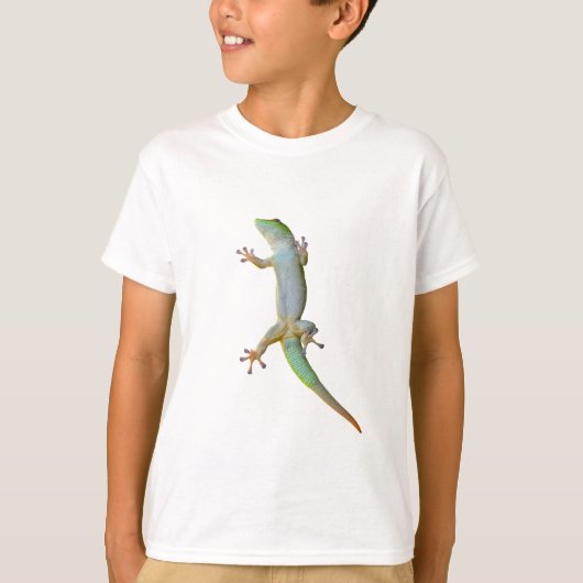 T-shirt Gecko diurne vert vibrant de Madagascar (Devant)