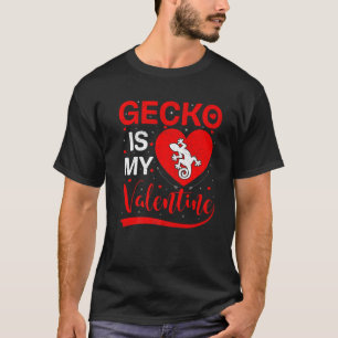 T-shirt Gecko Est Mon Coeur Valentin Drôle Gecko Valentine