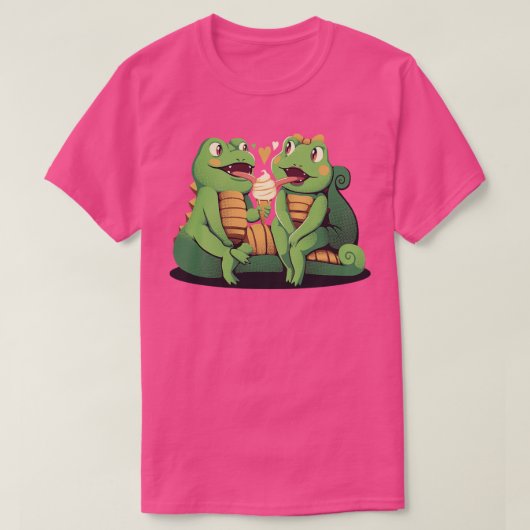 T-shirt Gecko Love Glace Cream par Tobe Fonseca (Design devant)