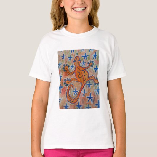 T-shirt Gecko Orange (Devant)