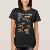T-shirt Geckos Animals of the World Crested Leopard Gecko (Devant)
