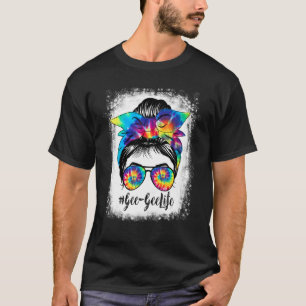 T-shirt Gee Gee Lien Bleached Cheveux Bun Tie Dye Mothe