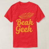 T-shirt Geek à bec avec plume (Design devant)