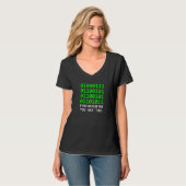 T-shirt Geek Computer Binary Code Software Developer (Devant entier)