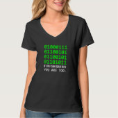T-shirt Geek Computer Binary Code Software Developer (Devant)