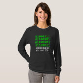 T-shirt Geek Computer Binary Code Software Developer (Devant entier)