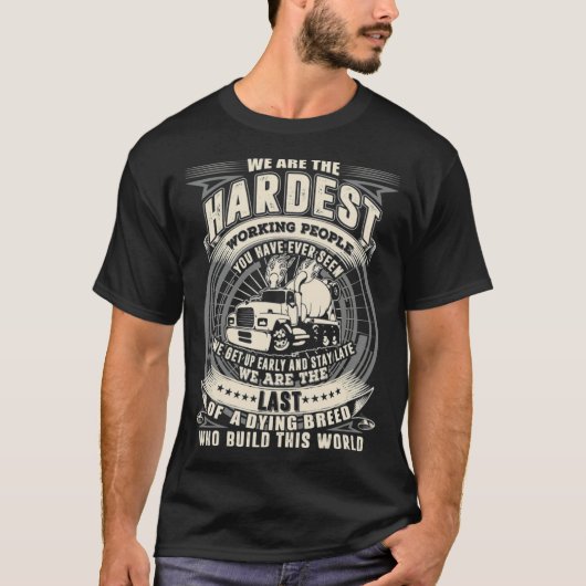 T-shirt Geek de camionnage (Devant)
