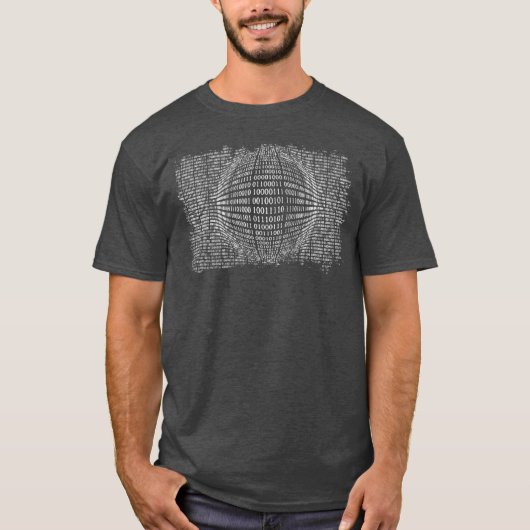 T-shirt Geek de codeur de programmateur d'ordinateur Binar (Devant)
