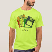 T-shirt Geek de disquette (Devant)