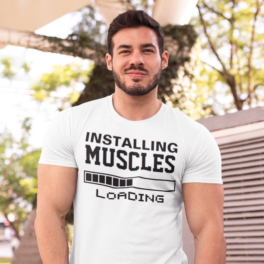 T-shirt Géek Drôle Musclé