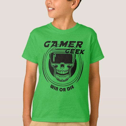 T-shirt Geek Gamer (Devant)