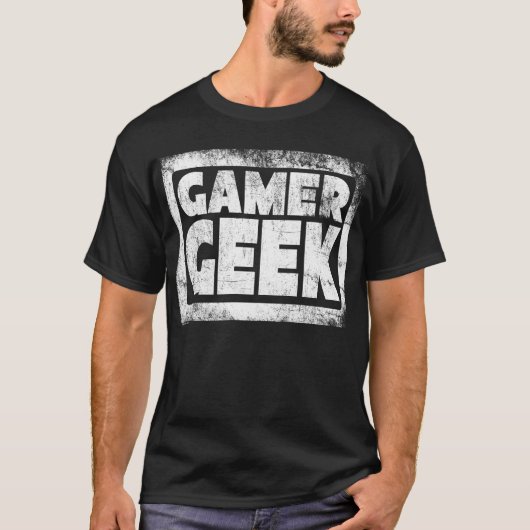 T-shirt GEEK GAMER (désorganisé) par JFStan (Devant)