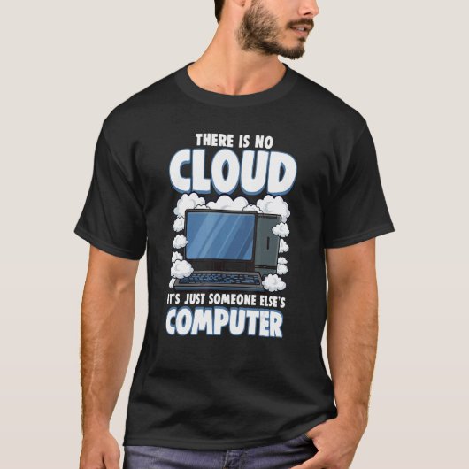 T-shirt Geek informatique IT Cloud Tech Support Science Ne (Devant)