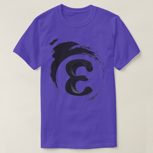 T-shirt Geek mathématique du symbole Epsilon (Design devant)