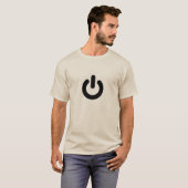 T-shirt geek "Power On" Tee (Devant entier)
