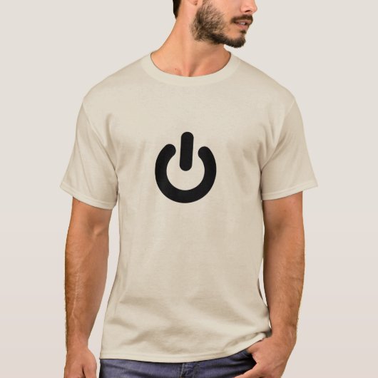 T-shirt geek "Power On" Tee (Devant)