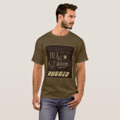 T-shirt geek roux et or RUGGED (Devant entier)