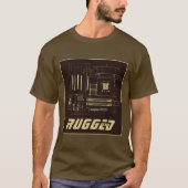 T-shirt geek roux et or RUGGED (Devant)