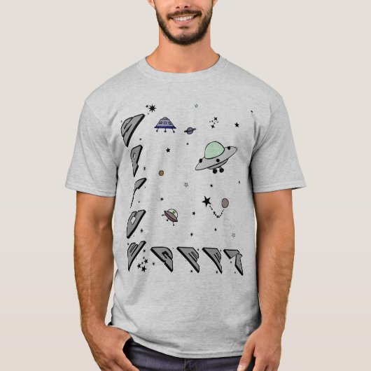 T-shirt Geek spatial (Devant)