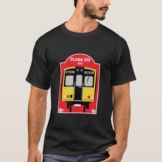 T-shirt Geeks de train ferroviaire britannique (Devant)