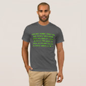 T-shirt Geeky de code source de HTML (Devant entier)