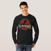 T-shirt Geeky Dinosaur Pixel Nerdy Informatique Programmat (Devant entier)