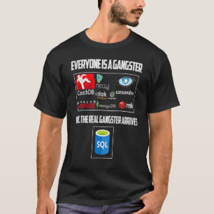 T-shirt Geeky It Ordinateur Nerd Tout Le Monde Est Gangsta