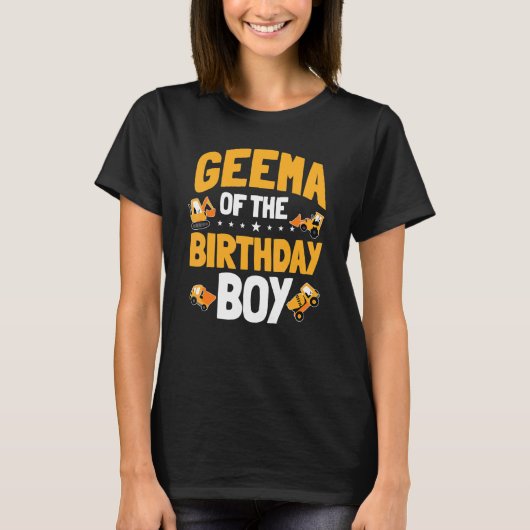 T-shirt Geema De L'Anniversaire Garçon Anniversaire Travai (Devant)